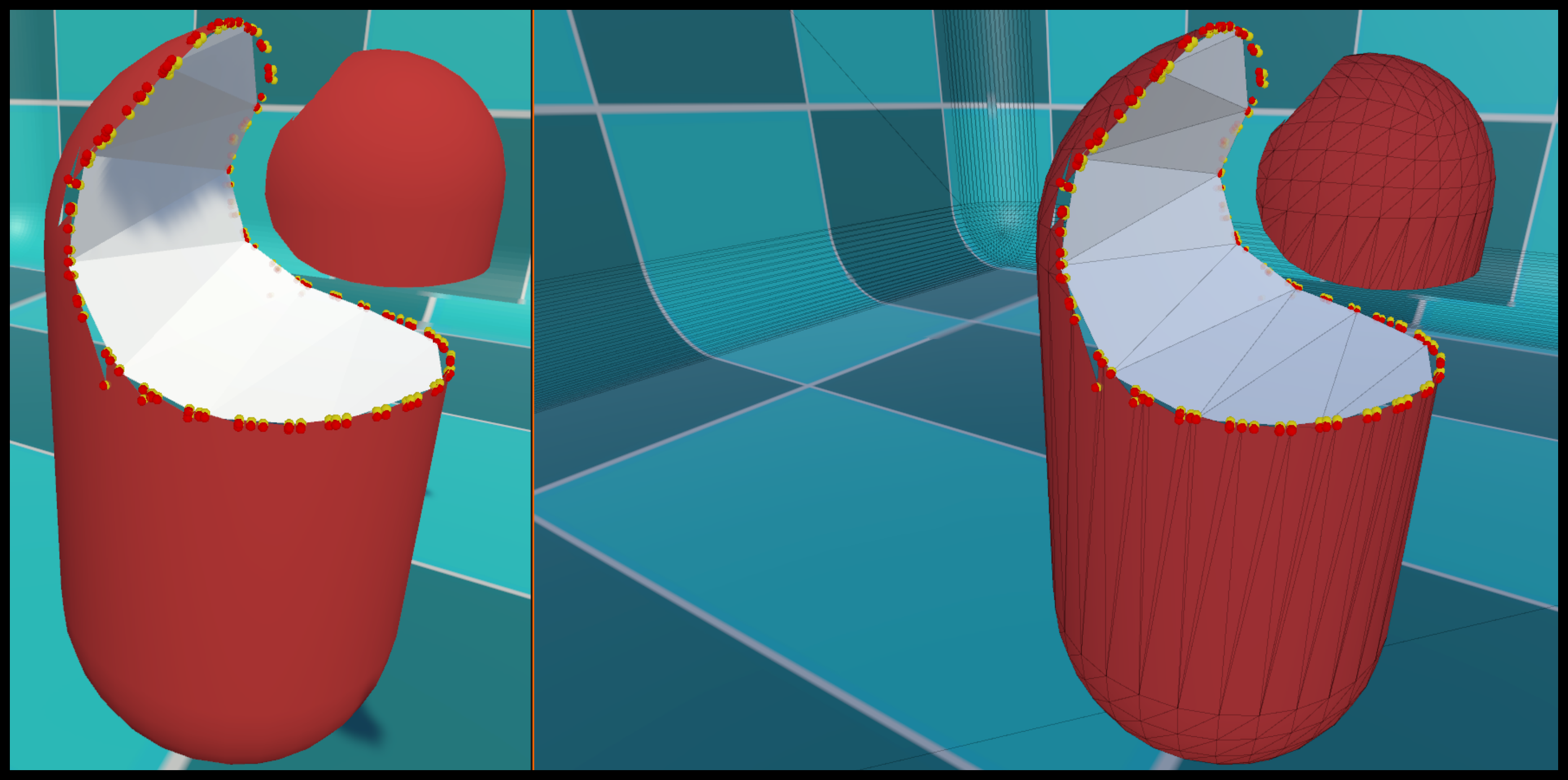 Non-Planar Mesh Slicer Preview